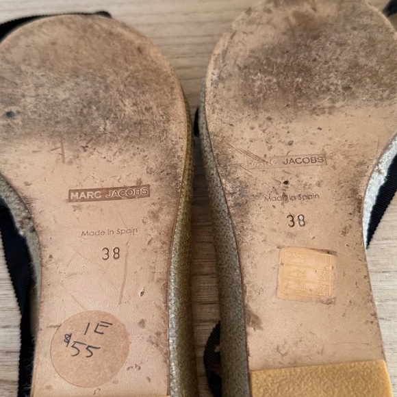 Marc Jacobs Women’s Espadrille Wedge Sandals Size 38 – Made in Spain Lace-Up - Picture 6 of 7